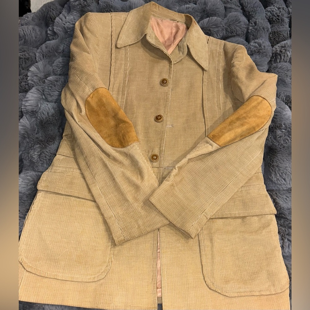 Vintage Lord Jeff Tan Blazer with Elbow Patches